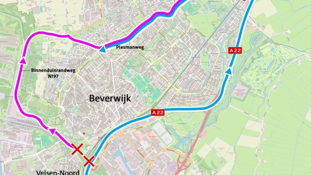 Velsertraverse gaat twee keer dicht in mei