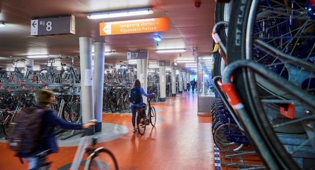 Ondergrondse fietsenstalling in Beverwijk