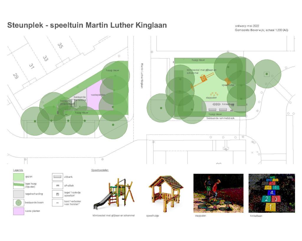 Steunplek speeltuin Martin Luther Kinglaan