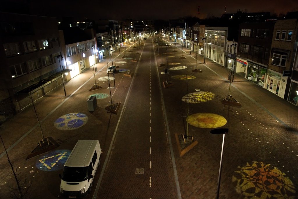 Tapijt van licht breestraat