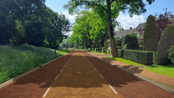 Visualisatie Meentzoom na herinrichting