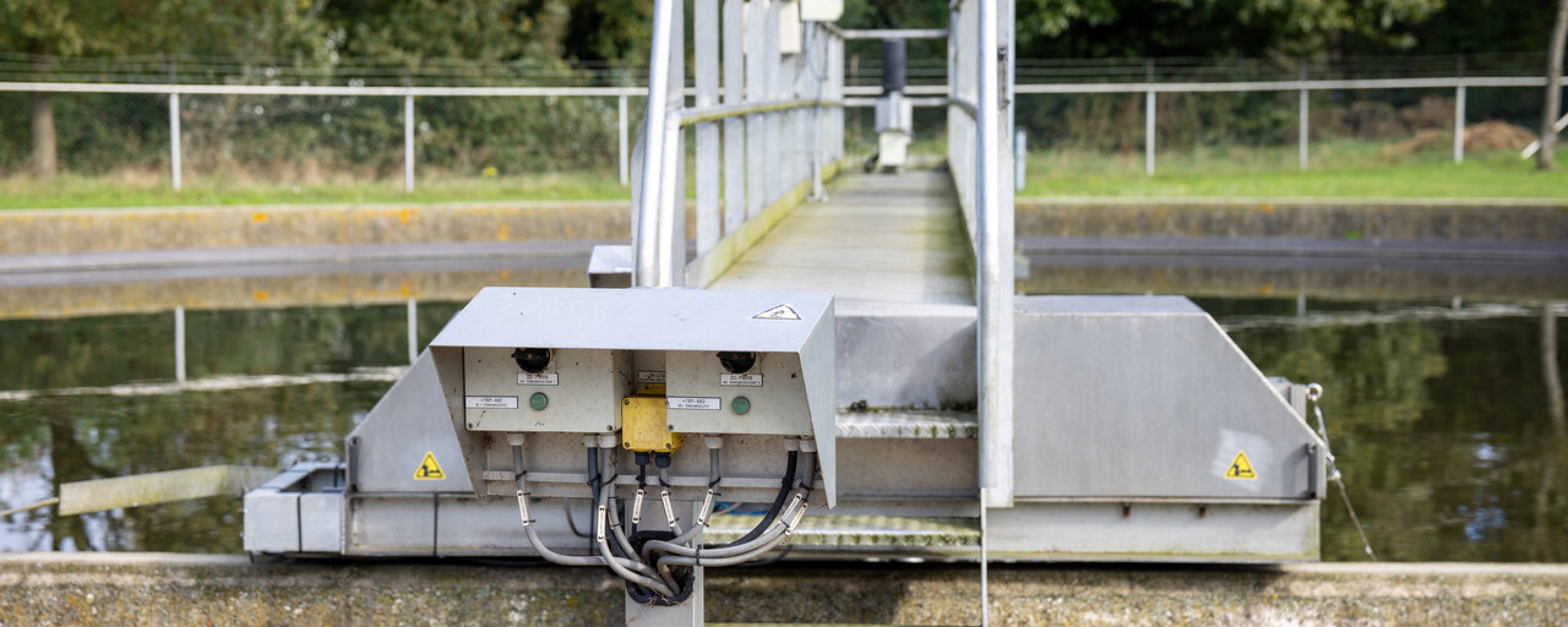 Brug op RWZI Baarle-Nassau
