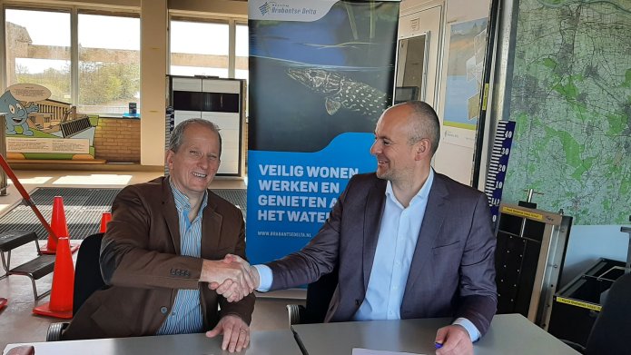 Kees de Rooy en Huibert jr. van der Ven van G. van der Ven B.V. Aannemingsbedrijf