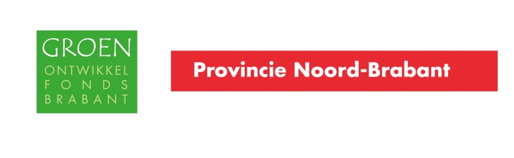 Logo's Groen Ontwikkelfonds en provincie Noord-Brabant