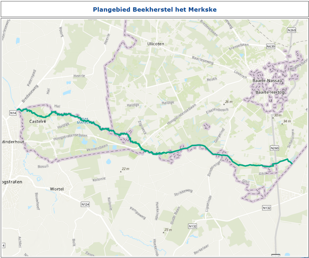 Plangebied Beekherstel het Merkske