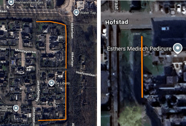 Kaart werkzaamheden aan de beschoeiingen in Waalwijk