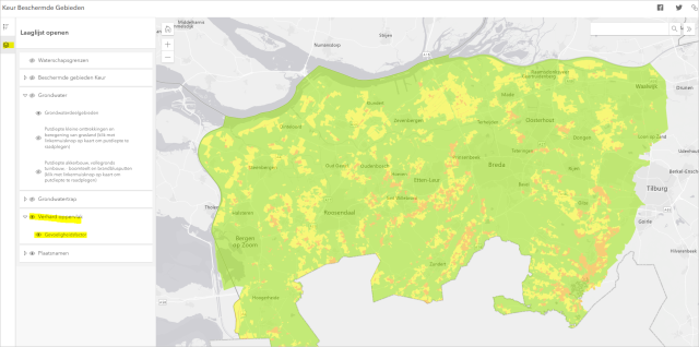 Visuele uitleg gebruik gevoeligheidskaart