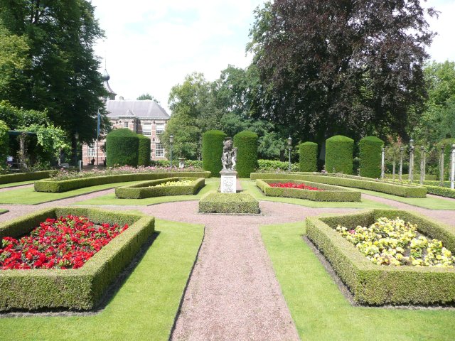 De Franse tuin in de zomer