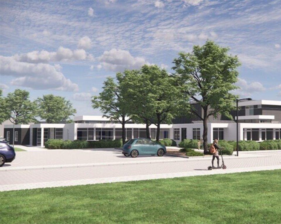 Impressie van de ruimtes naast Sporthal de Kamp