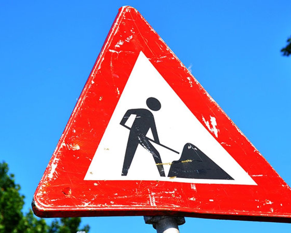 Verkeersbord wegwerkzaamheden