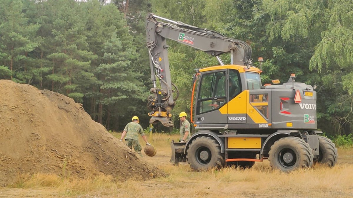 Gevonden WOII-bom veilig verwijderd bij bouwlocatie Het Witte Paard in Zelhem