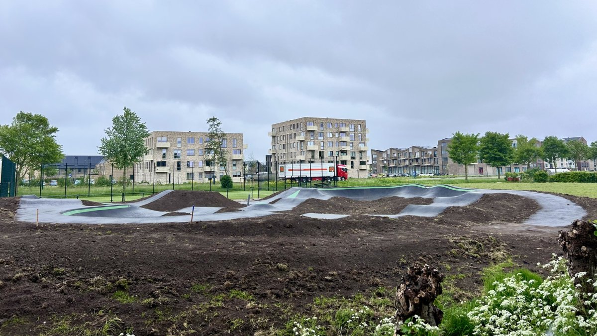 Nog even geduld: de pumptrack is nog niet klaar voor gebruik