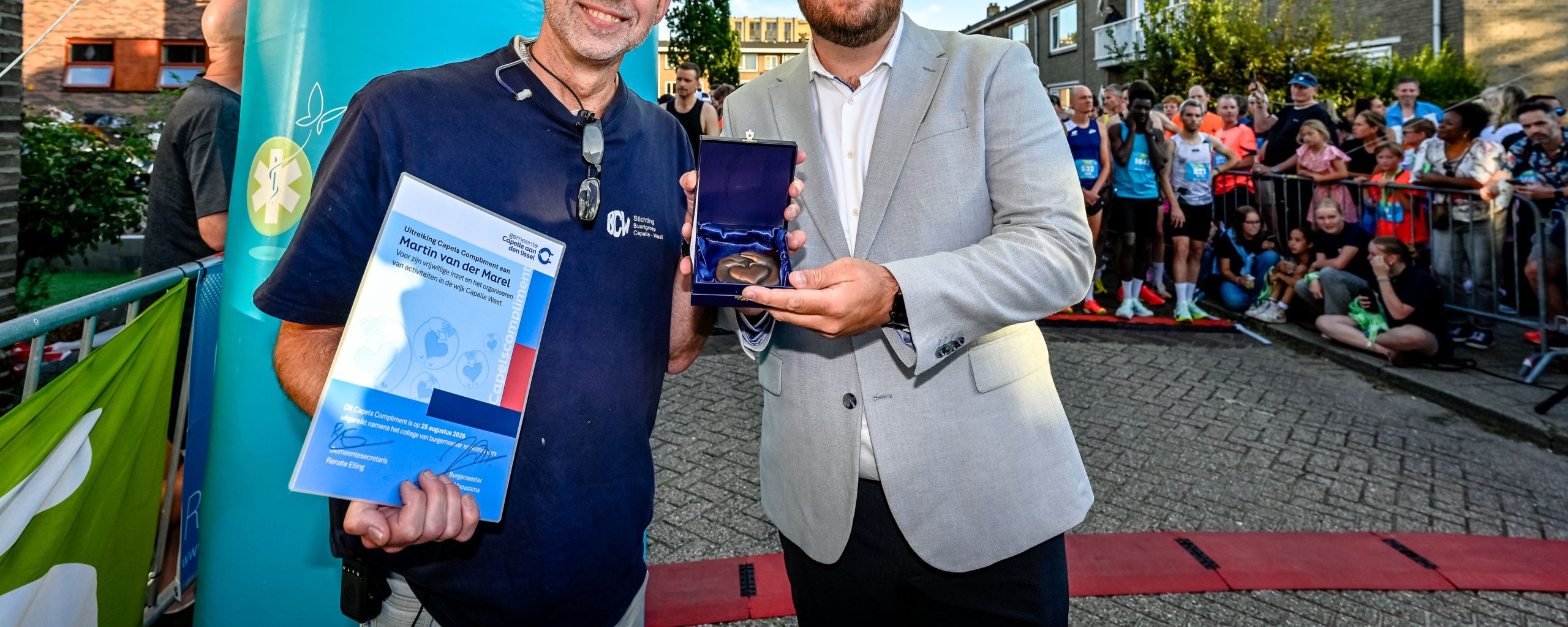 Capels Compliment voor Martin van der Marel