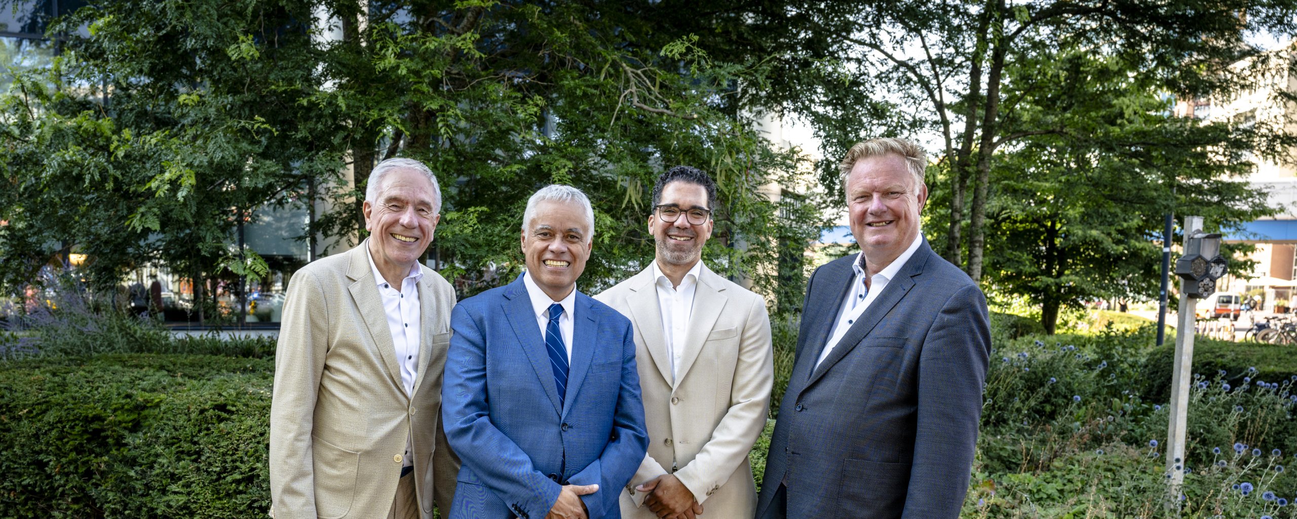 René van Hemert, Joost Manusama, Marc Wilson en Rik van Woudenberg (foto van Jan Kok)