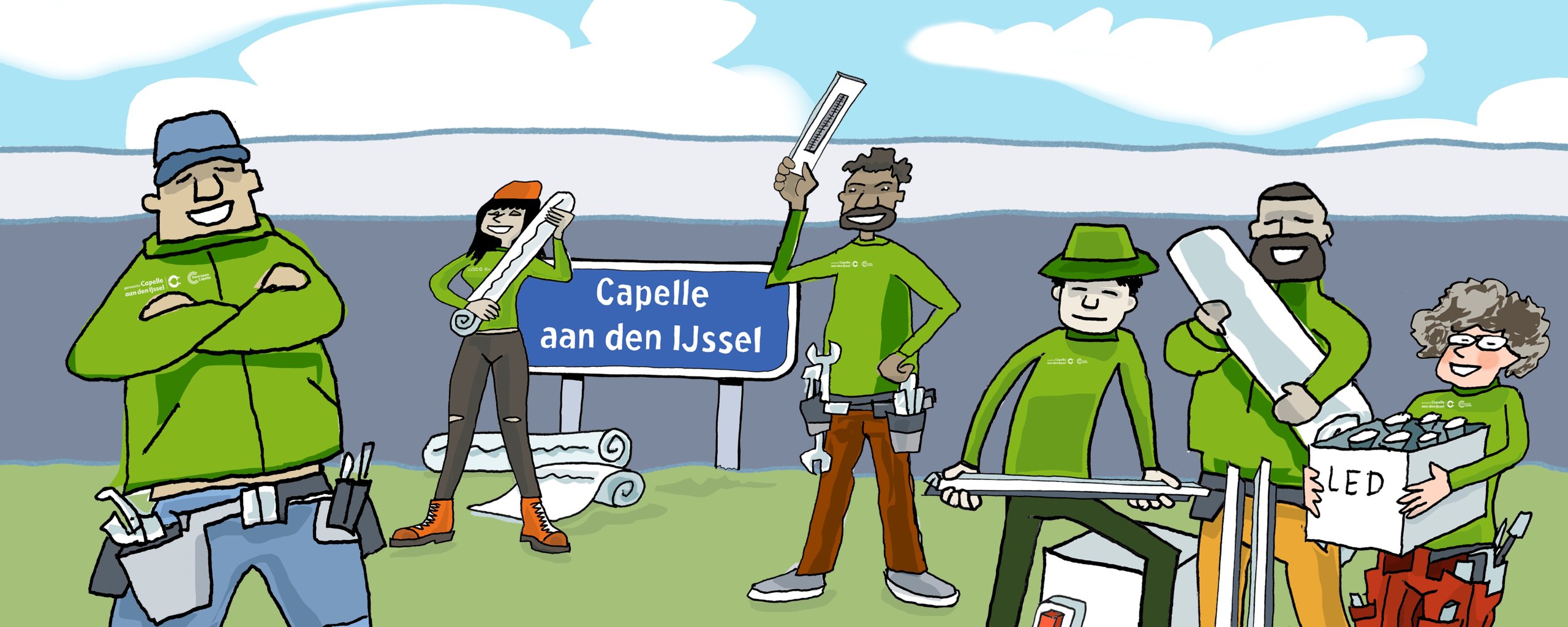 Illustratie energieklussers Duurzaam Capelle