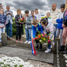 leerlingen van groep 8 van de Capelse Schoolvereniging en CBS De Fontein (foto van Frank de Roo)