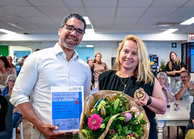 Wethouder Marc Wilson en Melanie Mossink