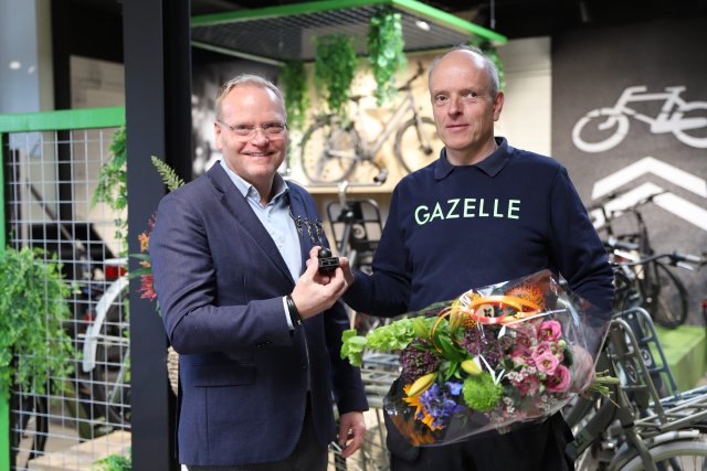 wethouder Eric Faassen en Leendert Engelvaart