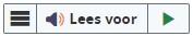Afbeelding van de menuknop en de lees-voorknop van Readspeaker