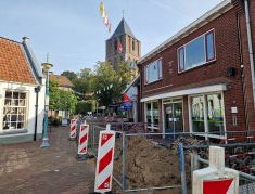 Foto open gebroken winkelstraat Dalfsen