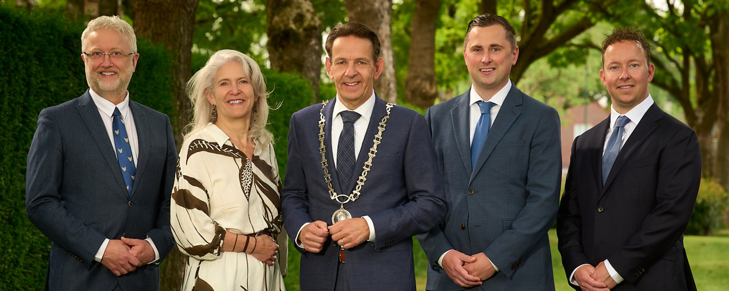 Foto van het college van B en W van de gemeente Cranendonck