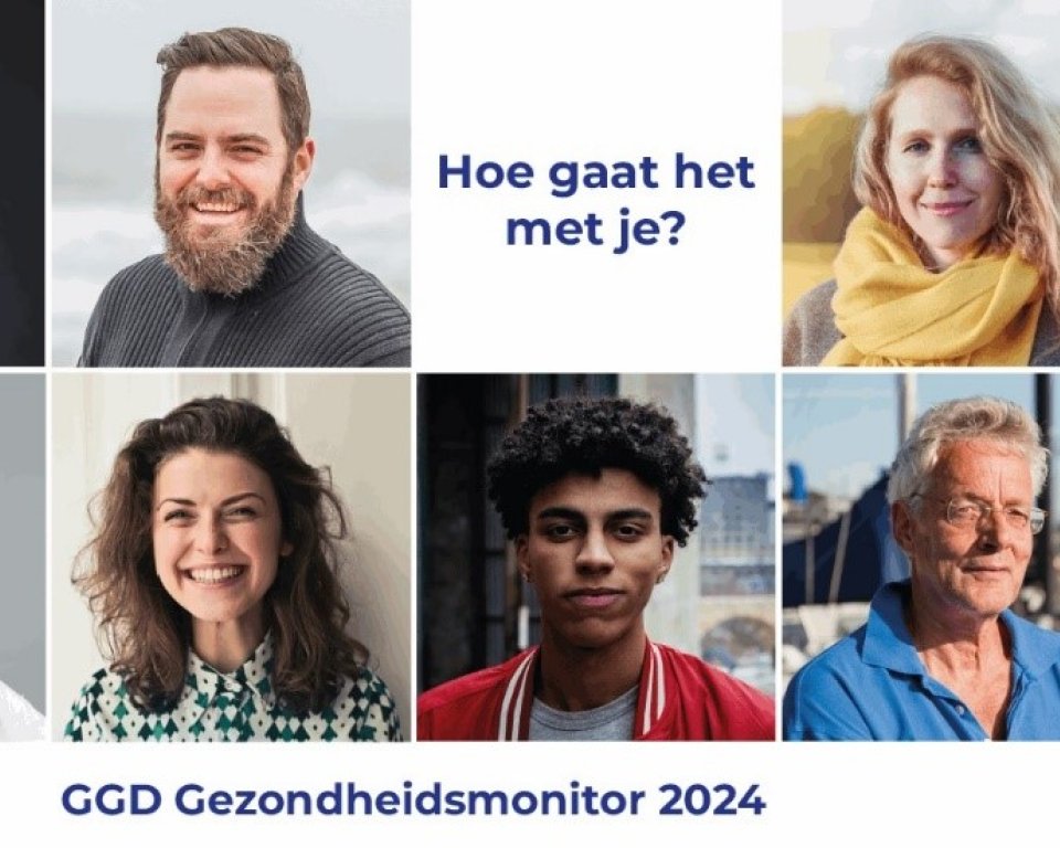 7 profielfoto's met de tekst: Hoe gaat het met je? GGD Gezondheismonitor 2024