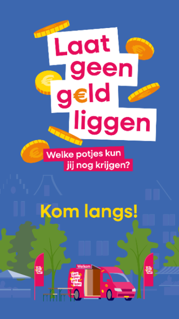 poster van de actie Laat geen geld liggen