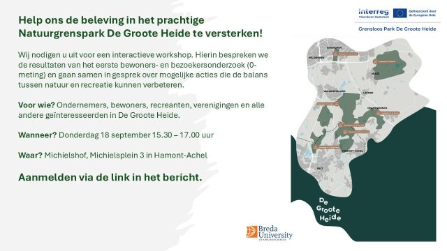 poster van de workshop avond