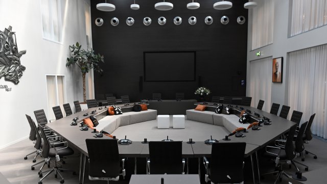 Foto van de raadszaal van de gemeente Cranendonck