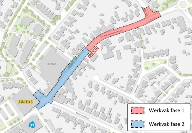 Afbeelding van de werkvakken