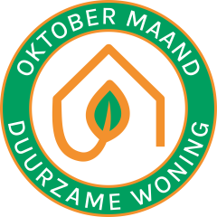 Logo van de duurzame woning maand