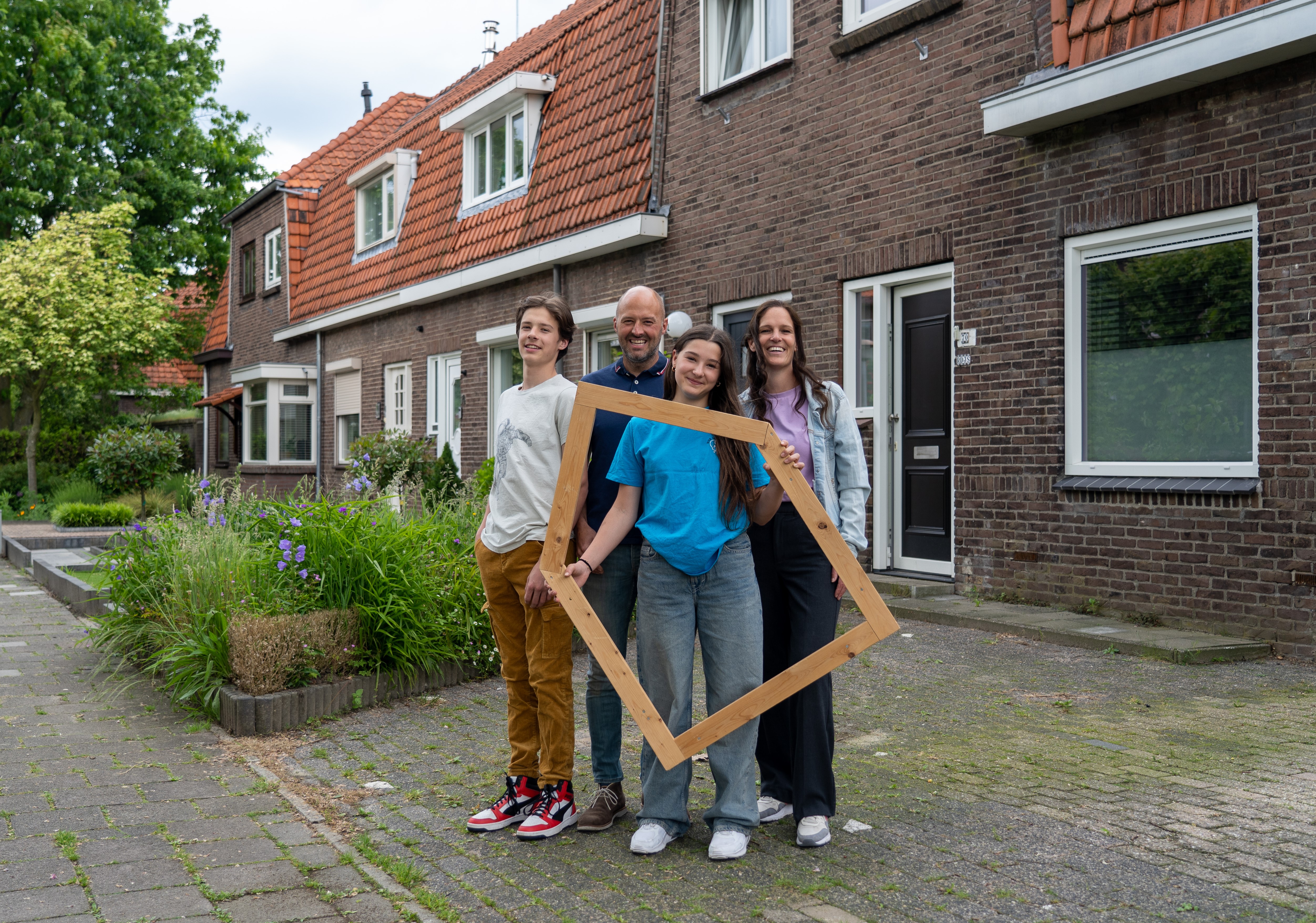 Gezin doet mee aan de Nationale Duurzame Huizen Route