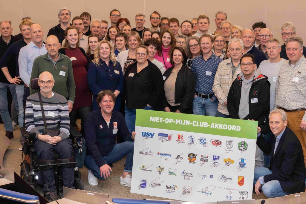 Afbeelding van de deelnemende sportclubs bij de eerste aftrap van de campagne