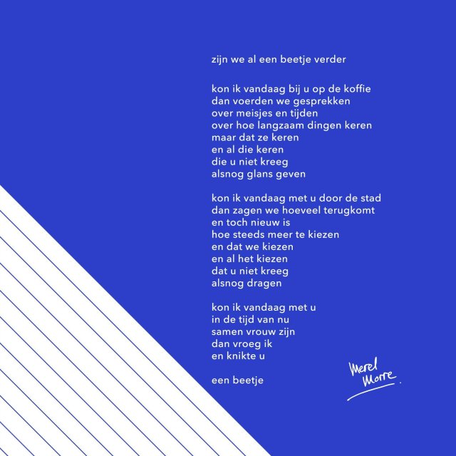 Gedicht van Merel Morre