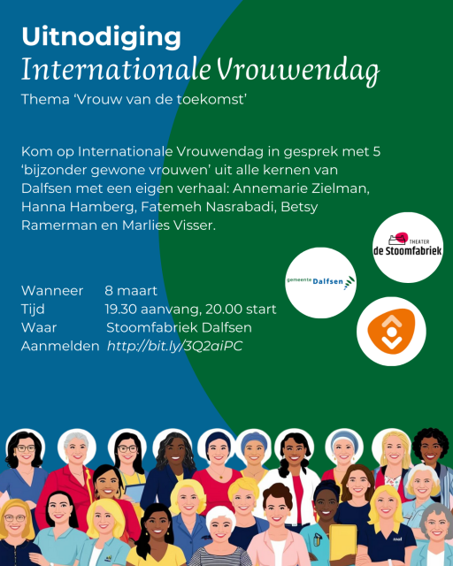 Internationale vrouwendag flyer