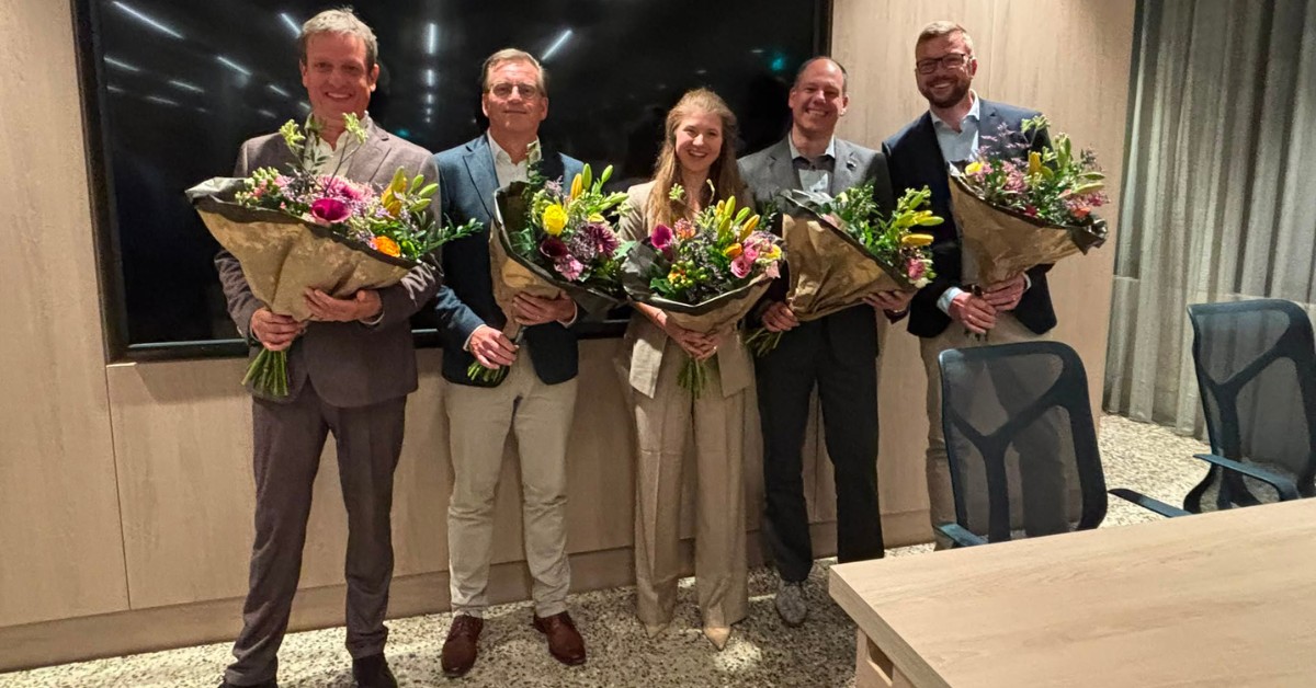 De nieuwe wethouders van de gemeente Deurne