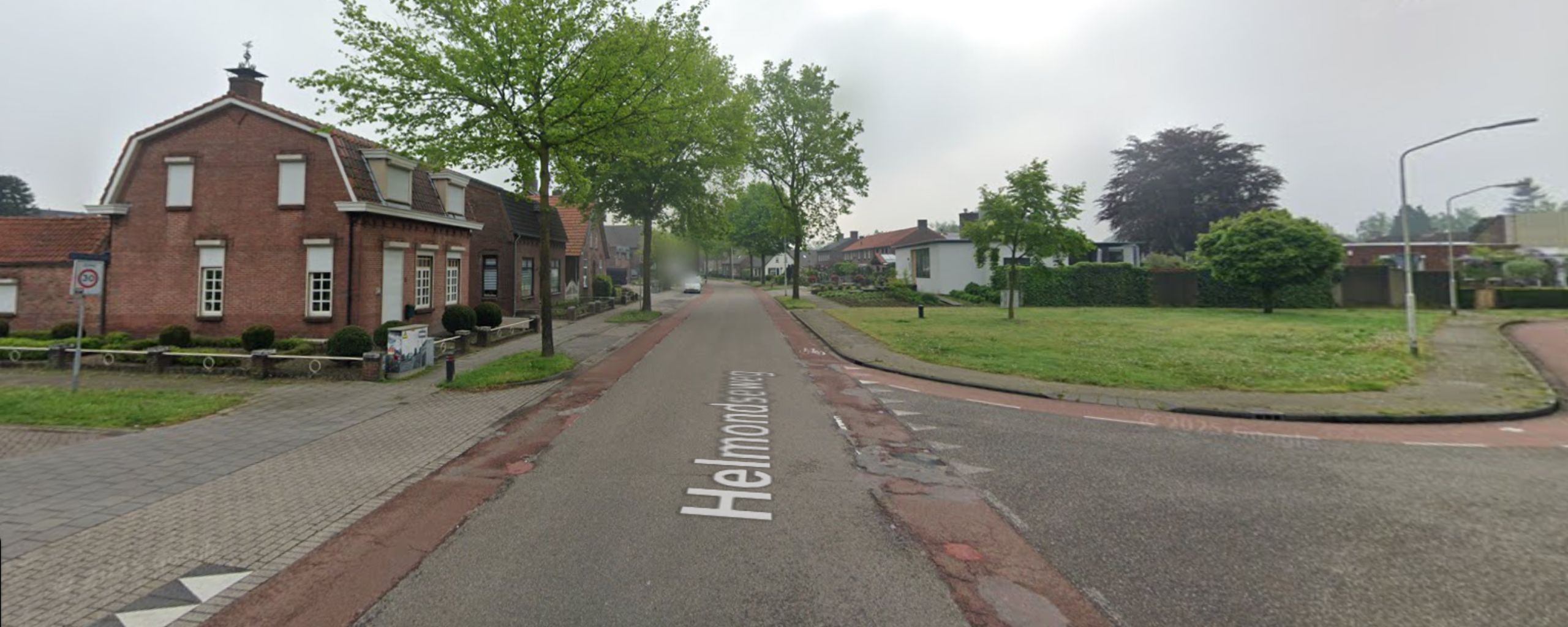 Streetview van een deel van de Helmondseweg