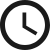 Icon van een klok waarmee tijd wordt aangeduid