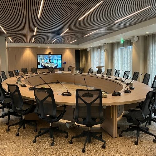 Raadszaal gemeente Deurne, in het Huis voor de samenleving.