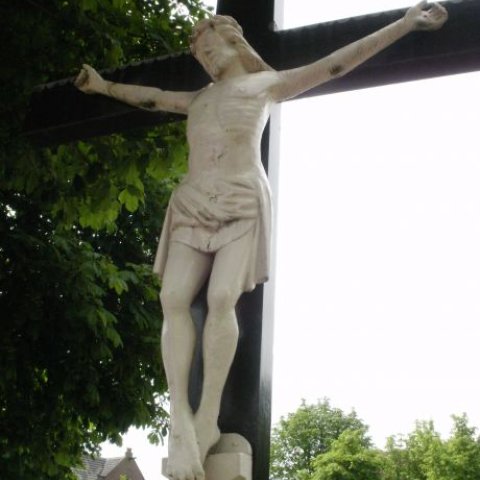 Close-up  Christus op kruis