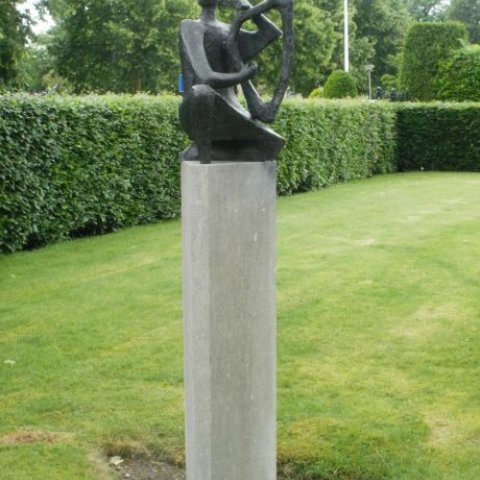 Foto kunstwerk Orpheus met de harp
