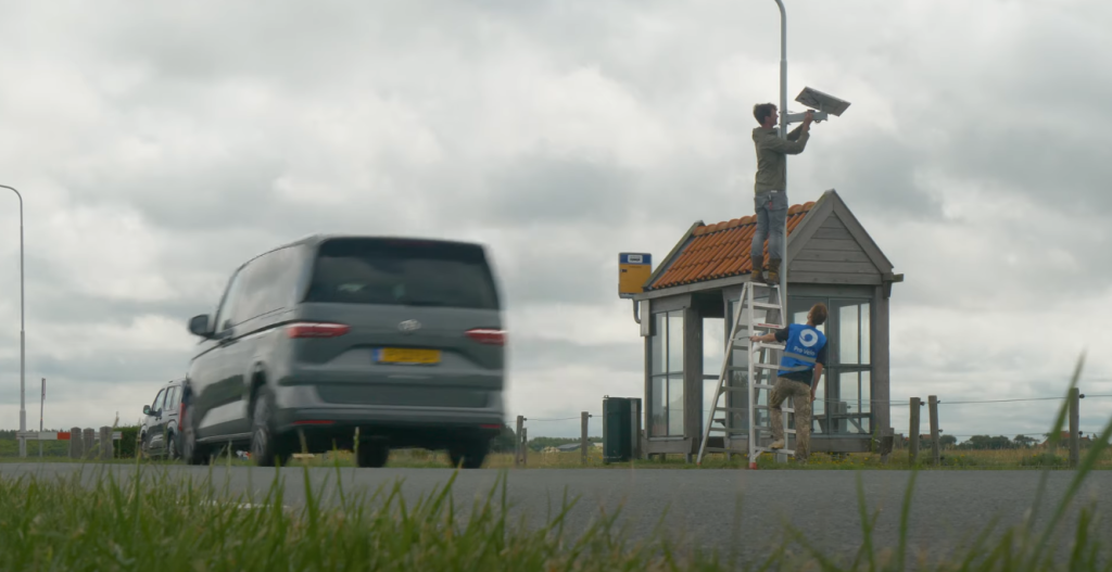 Plaatsen kastje snelheid en hoeveelheid verkeer
