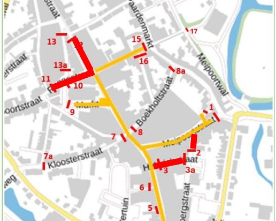 kaart afsluiting Verrassend Doesburg