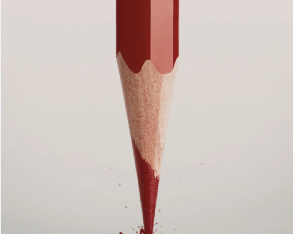 afbeelding rood potlood