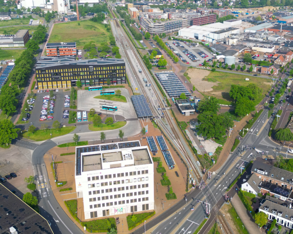 Luchtfoto locatie spoorzone