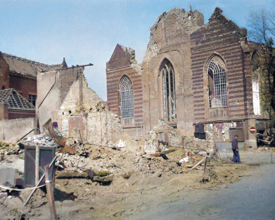 Gebouw na bombardement