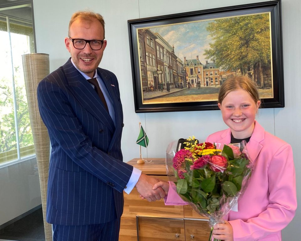 Burgemeester met kinderburgemeester
