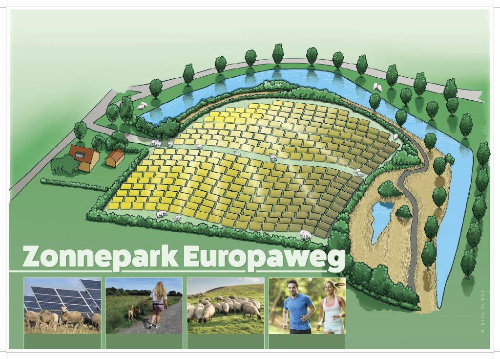 Illustratie Zonnepark Europaweg