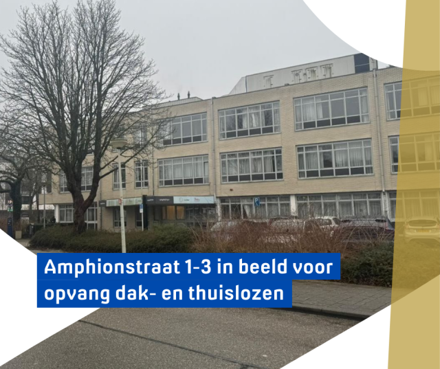 Amphionstraat 1-3 in beeld voor opvang dak- en thuislozen