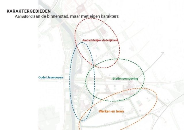 De genoemde deelgebieden in een kaartje ingetekend